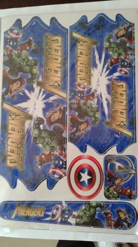 ADESIVO CARTELA AVENGERS