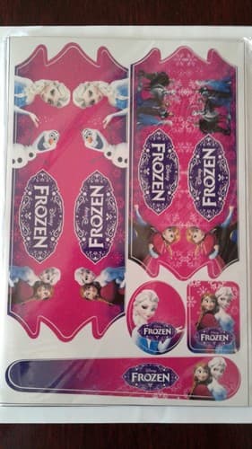 ADESIVO CARTELA FROZEN ROSA
