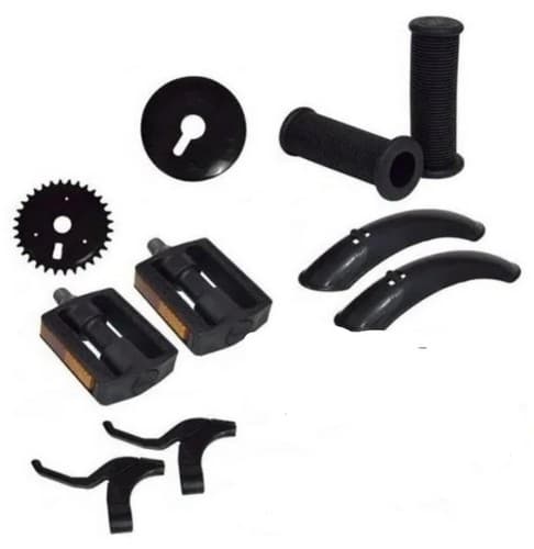 KIT ACESS 16 PRETO C/CESTA/PEDAL AMR