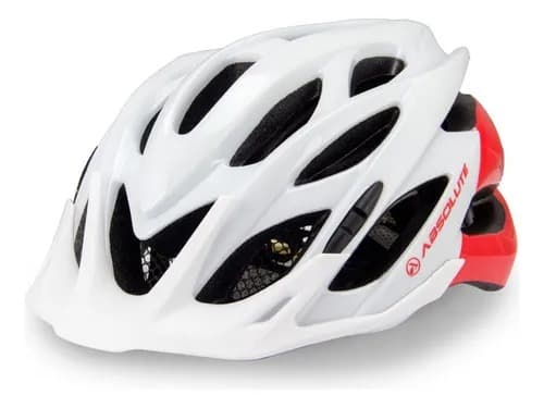 CAPACETE ABSOLUTE WILD 'M/G' BCO/VERME