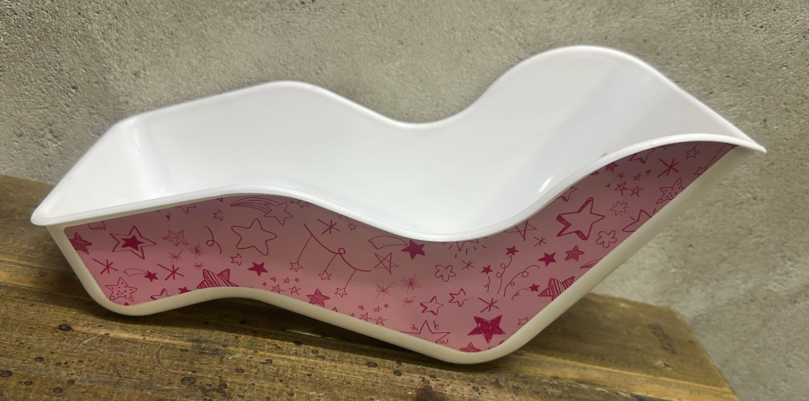 CADEIRINHA TRAS DE BONECA ROSA ESTRELA