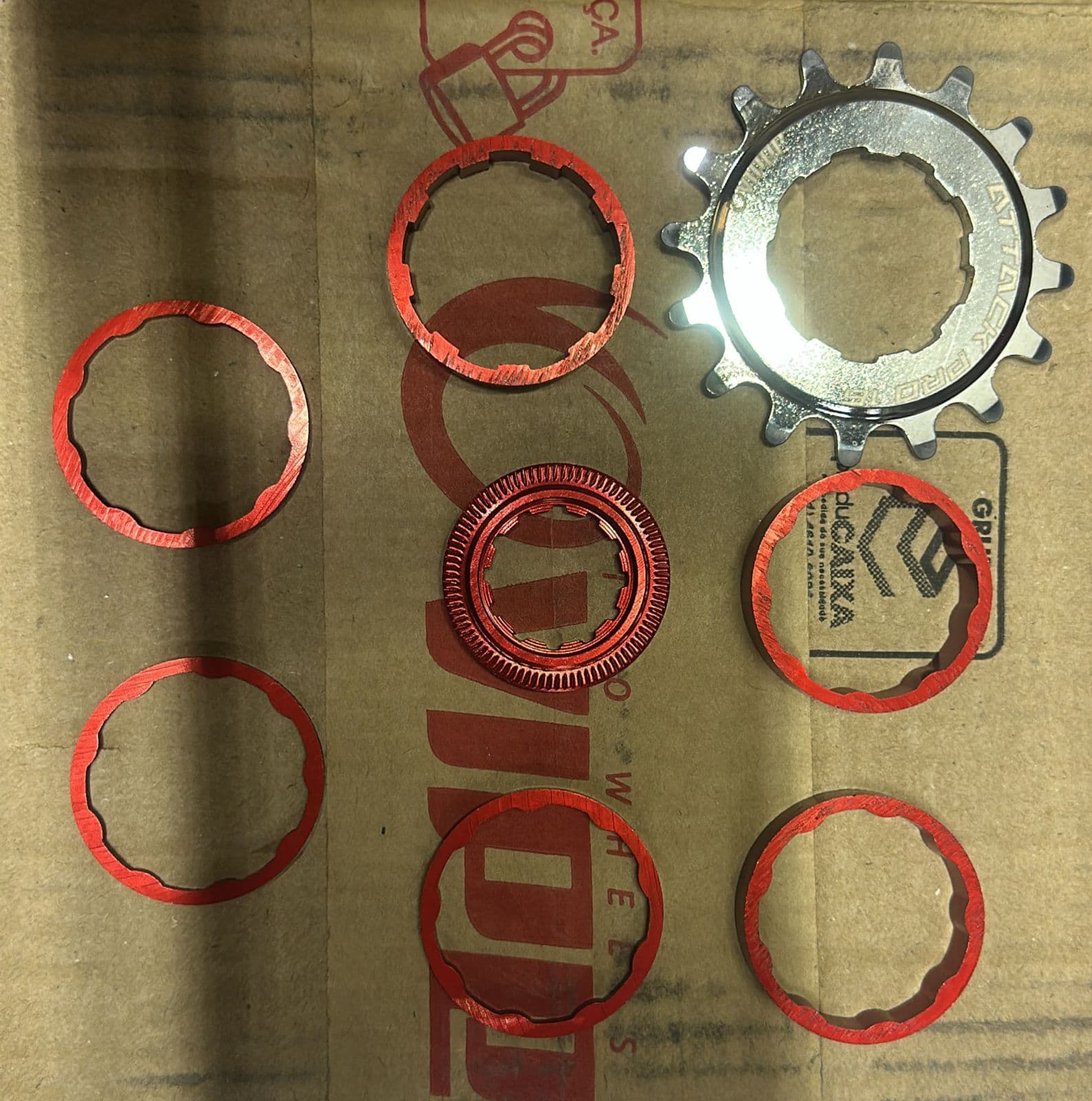 ADAPTADOR SINGLE SPEED 16D CROM/VERM VIPPER