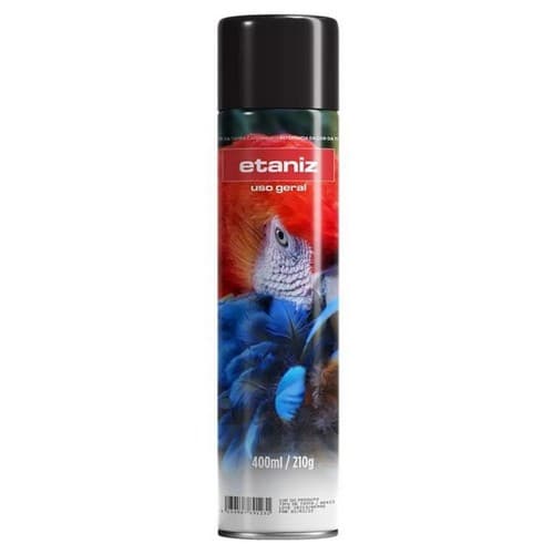 TINTA SPRAY ETANIZ PTO BRILHANTE 400ML
