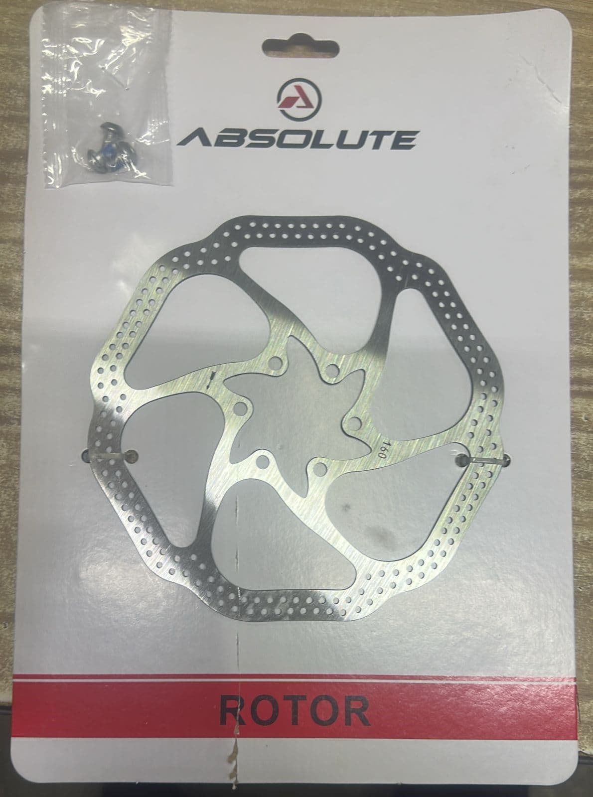 DISCO ROTOR 160MM C/PARAFUSO ABSOLUTE