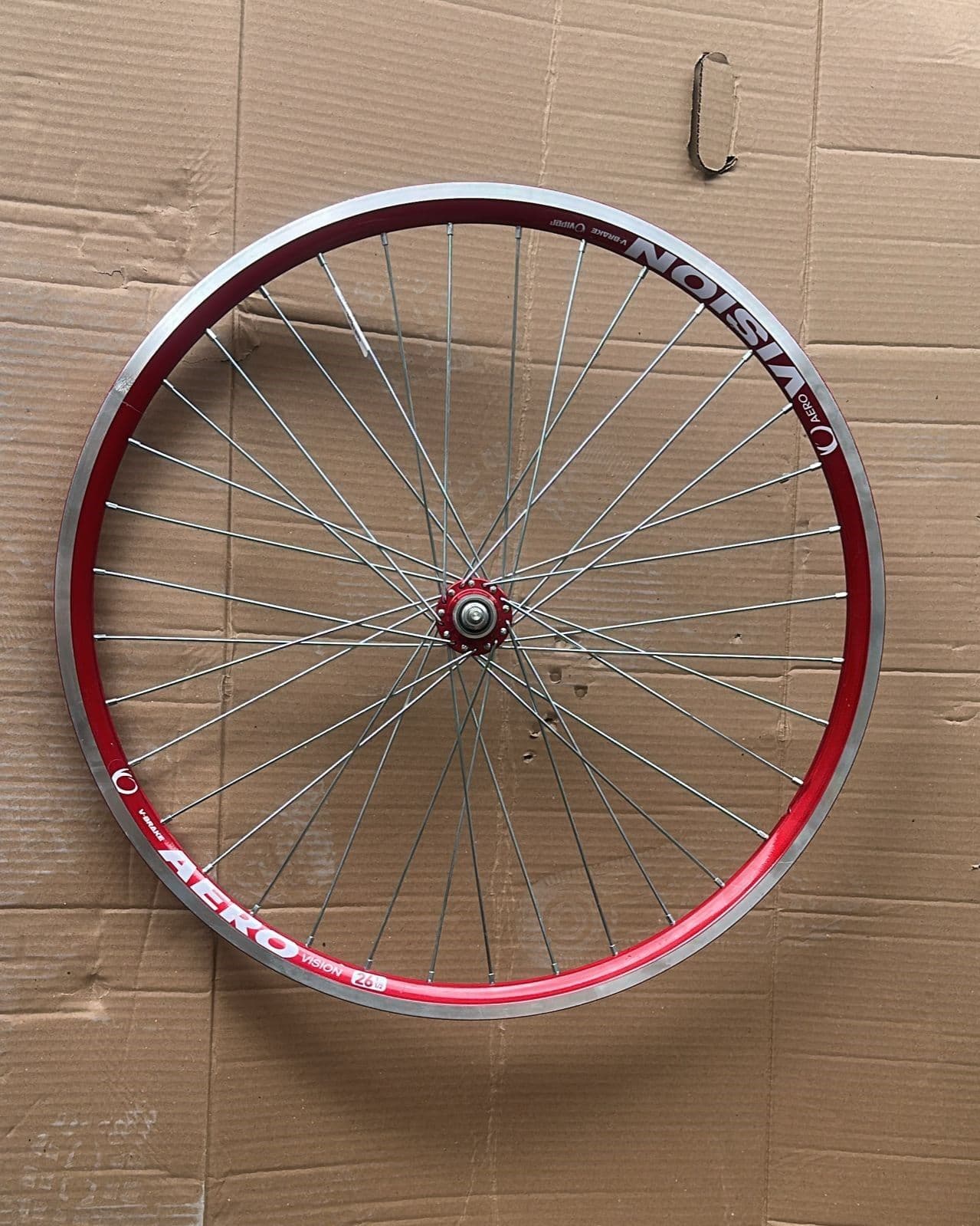 RODA 26X1.1/2 AERO VERMELHA R.G C/ROLER TRS