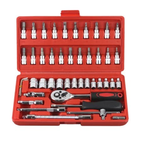 KIT FERRAMENTA 46 PÇS IMPORTADO