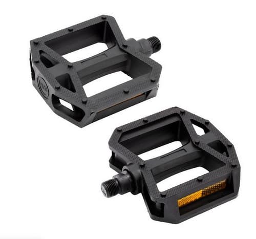 PEDAL 9/16 NYLON PLAT. PRETO C/ESFERA PACO